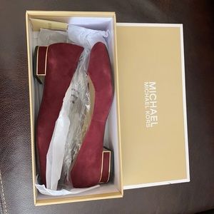 Michael Kors burgundy/cherry red shoes